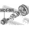 FEBEST MDS001 ШКИВ КОЛЕНВАЛА 4D56 (MITSUBISHI PAJERO II V14W-V55W 1991-2004) FEBEST