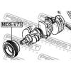 FEBEST MDSV73 ШКИВ КОЛЕНВАЛА (MITSUBISHI PAJERO III MONTERO V75W 2000-2006) FEBEST