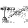 FEBEST NDSVG33E ШКИВ КОЛЕНВАЛА VG33E (NISSAN DATSUN D21 1992-1996 NISSAN DATSUN D22 1997-2002 NISSAN ELGRAND E50 199