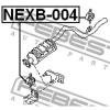 FEBEST NEXB-004 Кронштейн крепления глушителя