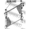 FEBEST NSB-048 Втулка крепления радиатора