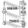 FEBEST NSB-049 Втулка заднего амортизатора
