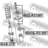FEBEST NSHB-R51MF Пыльник переднего амортизатора