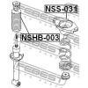 FEBEST NSS031 ОПОРА ЗАДНЕГО АМОРТИЗАТОРА