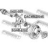 FEBEST SGAB-010Z Сайлентблок задней цапфы