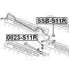 FEBEST SSB-S11R Втулка заднего стабилизатора