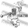 FEBEST TSB-738 Отбойник задней пружины