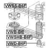 FEBEST VWD-B6F Отбойник переднего амортизатора