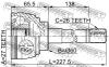 FEBEST 0110014 ШРУС НАРУЖНЫЙ 27x60x26 (TOYOTA DYNA 150/TOYOACE G15 LY152/LY162 1999-2001 TOYOTA HIACE TRUCK LY101/L