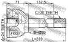FEBEST 0110015 ШРУС НАРУЖНЫЙ 24x59x30 (TOYOTA LAND CRUISER 100 FZJ105 1998-2007 TOYOTA LAND CRUISER 80 FZJ80/HDJ81/