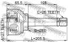 FEBEST 0110059 ШРУС НАРУЖНЫЙ 27x60x26 (TOYOTA LITE/TOWNACE TRUCK CM52/CM60 1986-1999 TOYOTA LITE/TOWNACE V WG CR21/