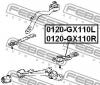 FEBEST 0120GX110R ОПОРА ШАРОВАЯ НИЖНЯЯ ПРАВАЯ (TOYOTA ALTEZZA/ALTEZZA GITA GXE10/SXE10 1998-2005 TOYOTA LEXUS IS200/30