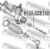 FEBEST 0122ZZE132 0122-ZZE132_тяга рулев./ Toyota Corolla/Matrix ZZE130 02-08