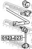FEBEST 0123023 ТЯГА СТАБИЛИЗАТОРА ЗАДНЯЯ (TOYOTA ARISTO JZS160/JZS161 1997-2005 TOYOTA CROWN/CROWN MAJESTA UZS171/U