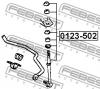 FEBEST 0123502 ТЯГА СТАБИЛИЗАТОРА ЗАДНЯЯ (TOYOTA HILUX/SURF/4RUNNER KZN185 1995-2002 TOYOTA LAND CRUISER PRADO 90 1
