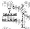 FEBEST 0123ACA30R ТЯГА СТАБИЛИЗАТОРА ЗАДНЯЯ (TOYOTA RAV4 ACA3#/GSA3# 2005-) FEBEST