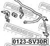 FEBEST 0123SV30R ТЯГА СТАБИЛИЗАТОРА ЗАДНЯЯ (CHEVROLET LACETTI/OPTRA (J200) 2003-2008 TOYOTA CAMRY/VISTA SV30/CV30/VZV