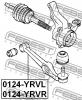 FEBEST 0124YRVL РЫЧАГ ПЕРЕДНИЙ ЛЕВЫЙ (DAIHATSU STORIA M100S 1998-2004 DAIHATSU STORIA M110S 4WD 1998-2004 DAIHATSU Y