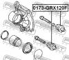 FEBEST 0173-GRX120F Пыльник втулки направляющей суппорта тормозного переднего