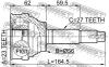 FEBEST 0210019 ШРУС НАРУЖНЫЙ 23x56x27 (NISSAN AVENIR W10 1990-1998 NISSAN BLUEBIRD U14 1996-2001 NISSAN LARGO W30 1