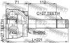 FEBEST 0210024 ШРУС НАРУЖНЫЙ 27x50x27 (NISSAN DATSUN D21 1992-1996 NISSAN KING CAB D21 1985-1998 NISSAN MISTRAL R20
