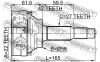 FEBEST 0210051A42 ШРУС НАРУЖНЫЙ 22x56x27 (NISSAN PRIMERA P10 1990-1996) FEBEST