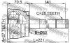 FEBEST 0210064 ШРУС НАРУЖНЫЙ 27x50x28 (NISSAN DATSUN D21 1992-1996 NISSAN DATSUN D22 1997-2002 NISSAN ELGRAND NE50