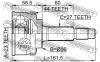 FEBEST 0210066A44 ШРУС НАРУЖНЫЙ 23x56x27 (NISSAN BLUEBIRD U14 1996-2001 NISSAN PRIMERA P11 1996-2001 NISSAN PRIMERA WA