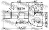 FEBEST 0210073 ШРУС НАРУЖНЫЙ 28x60x31 (NISSAN PATROL (GR) Y61 1997- NISSAN PATROL SAFARI Y61 1997-2002) FEBEST