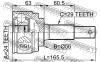 FEBEST 0210B30 ШРУС НАРУЖНЫЙ 24x56x29 (NISSAN LAFESTA B30 2004- NISSAN PRESAGE U31 2003- NISSAN SERENA C25 2005- NI