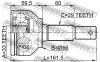 FEBEST 0210J1016 ШРУС НАРУЖНЫЙ 33x56x29 (NISSAN QASHQAI J10F 2006- NISSAN QASHQAI UK MAKE J10F 2006-) FEBEST