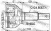 FEBEST 0210J1020 ШРУС НАРУЖНЫЙ 35x56x29 (NISSAN QASHQAI J10F 2006- NISSAN QASHQAI UK MAKE J10F 2006-) FEBEST