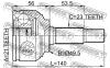 FEBEST 0210K12 ШРУС НАРУЖНЫЙ 21x49,5x23 (NISSAN MICRA MARCH K12 2002-) FEBEST