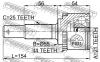FEBEST 0210QG15A44 ШРУС НАРУЖНЫЙ 21x55x25 [13]