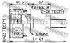 FEBEST 0210QG18A42 ШРУС НАРУЖНЫЙ 23x55x25 (NISSAN ALMERA N16 (UKP) 2000-2006 NISSAN SUNNY B15/ALMERA N16 2000-2005) FEB