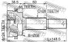 FEBEST 0210T30RA44 ШРУС НАРУЖНЫЙ ЗАДНИЙ 24x58x29 (NISSAN PRESAGE NU30 4WD 1998-2003 NISSAN PRIMERA WAGON W12 2001- NISS