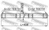 FEBEST 0212GA16LH ПОЛУОСЬ ЛЕВАЯ 22x408x32 (NISSAN PRIMERA P10 1990-1996) FEBEST