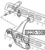 FEBEST 0220109 0220-109_опора шаров.передн.нижн.рычага/ Nissan Maxima Cefiro A32 1994-2000