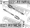 FEBEST 0221R51MLH НАКОНЕЧНИК РУЛЕВОЙ ЛЕВЫЙ