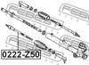 FEBEST 0222Z50 ТЯГА РУЛЕВАЯ (NISSAN MURANO Z50 2002-2007) FEBEST