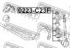 FEBEST 0223C23F ТЯГА СТАБИЛИЗАТОРА ПЕРЕДНЯЯ (NISSAN LARGO W30 1993-1999 NISSAN SERENA C23 1994-1999) FEBEST