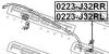 FEBEST 0223J32RL ТЯГА СТАБИЛИЗАТОРА ЗАДНЯЯ ЛЕВАЯ (NISSAN MURANO Z51 2007- NISSAN TEANA J32 2008-) FEBEST