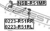FEBEST 0223R51RR ТЯГА СТАБИЛИЗАТОРА ЗАДНЯЯ ПРАВАЯ (NISSAN PATHFINDER R51 2004- NISSAN PATHFINDER R51M 2005-) FEBEST