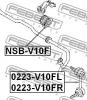 FEBEST 0223V10FL ТЯГА СТАБИЛИЗАТОРА ПЕРЕДНЯЯ ЛЕВАЯ (HONDA CIVIC FD1/FD2 2006- NISSAN ALMERA TINO V10M 1998-2003) FEBE