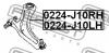 FEBEST 0224J10RH РЫЧАГ ПЕРЕДНИЙ ПРАВЫЙ (NISSAN QASHQAI J10F 2006- NISSAN QASHQAI UK MAKE J10F 2006-) FEBEST