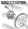 FEBEST 0282C11XFRM 0282-C11XFRM_ступ.перед./ Nissan Tiida C11 2005]