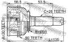 FEBEST 0310024A50 ШРУС НАРУЖНЫЙ 30x55x26 (HONDA CIVIC EJ9/EK1/EK3/EK4 1995-2001 HONDA CIVIC/CIVIC FERIO EK#/EJ9 1995-2