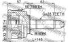 FEBEST 0310033A50 ШРУС НАРУЖНЫЙ 32x64x28 (HONDA ACCORD CF3/CF4/CF5/CL1/CL3 1998-2002 HONDA AVANCIER TA1/TA2/TA3/TA4 19