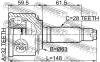 FEBEST 0310057 ШРУС НАРУЖНЫЙ 32x63x28 (HONDA CR-V RD4/RD5/RD6/RD7/RD9 2001-2006 HONDA FR-V BE5 2004-) FEBEST