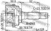 FEBEST 0310061A50 ШРУС НАРУЖНЫЙ 26x49x23 (HONDA LOGO GA3/GA5 1996-2001) FEBEST
